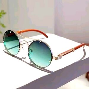 Unisex Round Gradient Sunglasses